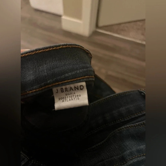 J Brand Maria Mid Rise in Atlantis Stretch Skinny Jeans 28 - Picture 5 of 6